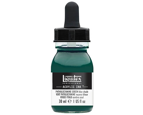 Liquitex Professional Acrylic Ink!  30mL  Phthalo Green (Blue Shade)