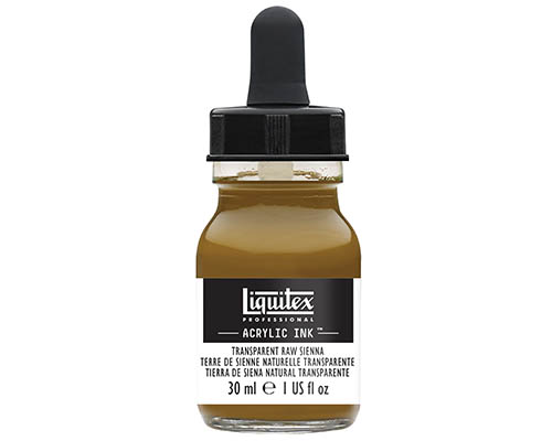 Liquitex Professional Acrylic Ink!  30mL  Transparent Raw Sienna