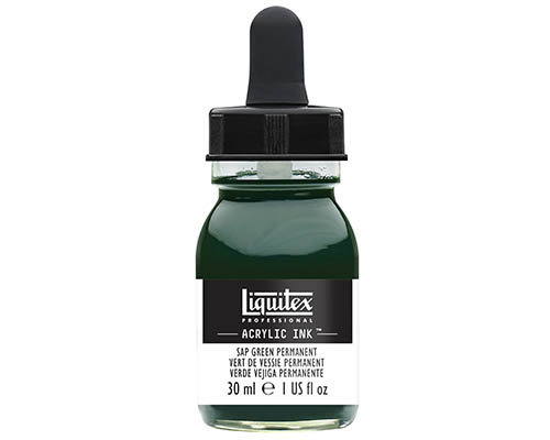 Liquitex Professional Acrylic Ink!  30mL  Sap Green Permanent