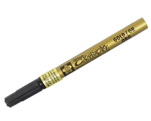 Sakura Pentouch Calligraphy Marker  Fine Nib  Gold