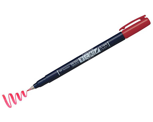 Tombow Fudenosuke Color Brush Pen – Red