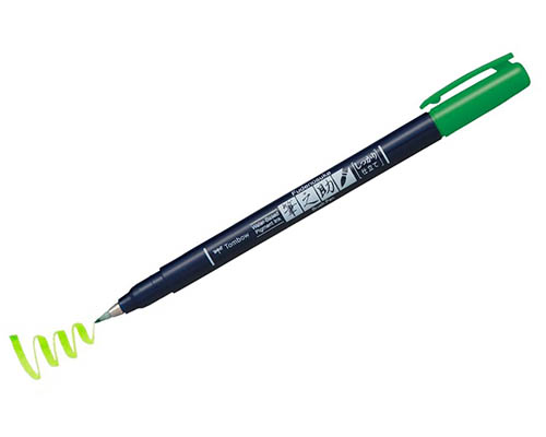Tombow Fudenosuke Color Brush Pen – Green