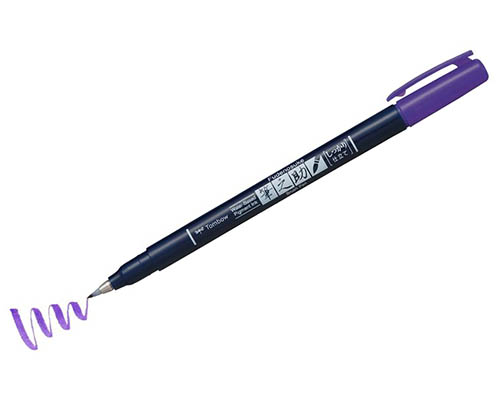 Tombow Fudenosuke Color Brush Pen – Purple