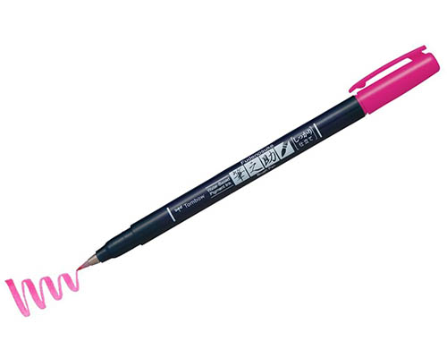 Tombow Fudenosuke Color Brush Pen – Pink