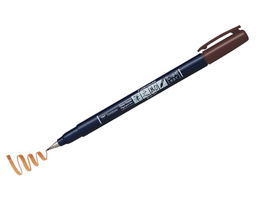 Tombow Fudenosuke Color Brush Pen – Brown