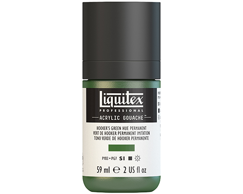 Liquitex Professional Acrylic Gouache – 59mL – Hookers Green Hue Permanent