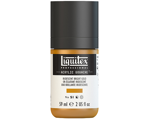 Liquitex Professional Acrylic Gouache – 59mL – Iridescent Bright Gold