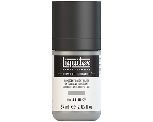 Liquitex Professional Acrylic Gouache  59mL  Iridescent Bright Silver