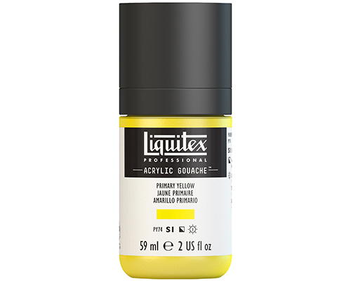 Liquitex Professional Acrylic Gouache – 59mL – Primary Yellow