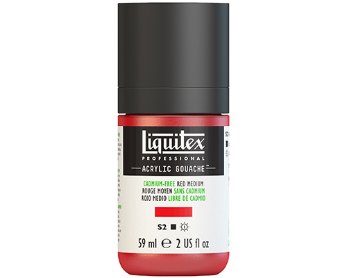 Liquitex Professional Acrylic Gouache – 59mL – Cadmium Free Red Medium