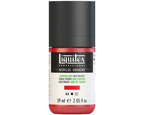 Liquitex Professional Acrylic Gouache  59mL  Cadmium Free Red Medium