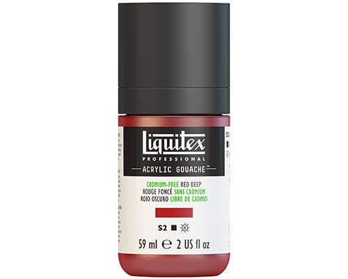 Liquitex Professional Acrylic Gouache – 59mL – Cadmium Free Red Deep
