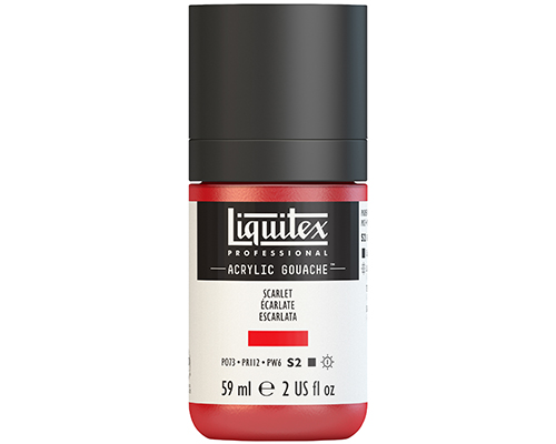 Liquitex Professional Acrylic Gouache – 59mL – Scarlet
