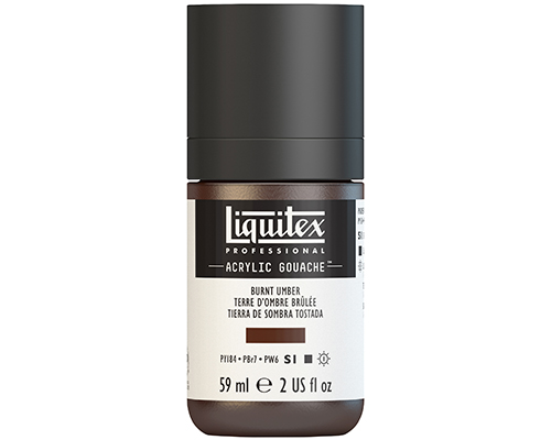 Liquitex Professional Acrylic Gouache – 59mL – Burnt Umber