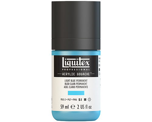 Liquitex Professional Acrylic Gouache – 59mL – Light Blue Permanent