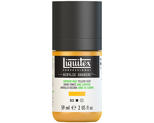 Liquitex Professional Acrylic Gouache – 59mL – Cadmium Free Yellow Deep