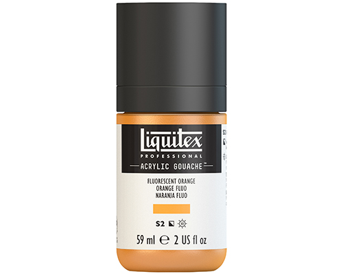 Liquitex Professional Acrylic Gouache – 59mL – Fluorescent Orange
