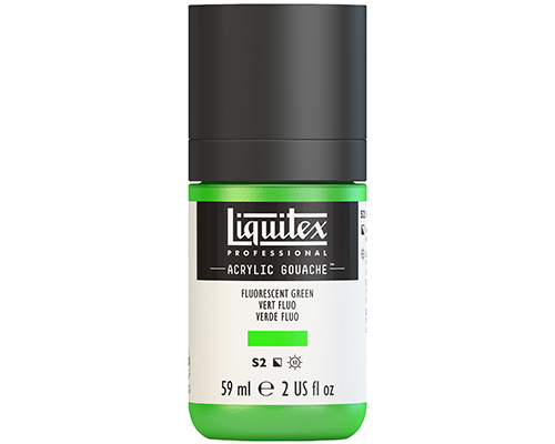 Liquitex Professional Acrylic Gouache – 59mL – Fluorescent Green