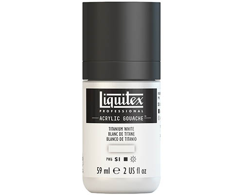 Liquitex Professional Acrylic Gouache – 59mL – Titanium White