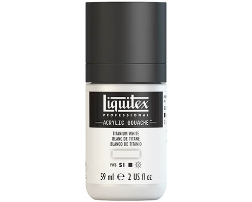 Liquitex Professional Acrylic Gouache  59mL  Titanium White