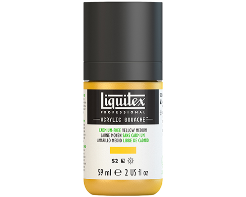 Liquitex Professional Acrylic Gouache – 59mL – Cadmium Free Yellow Medium