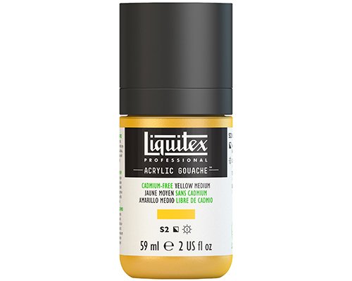 Liquitex Professional Acrylic Gouache  59mL  Cadmium Free Yellow Medium