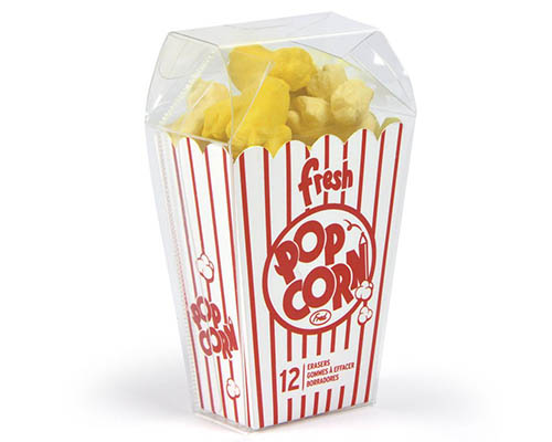 Fred & Friends  Popcorn Eraser 12-pack