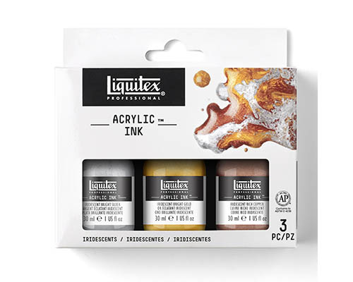 Liquitex Professional Acrylic Ink – 30mL 3-Pack – Iridescent Colours