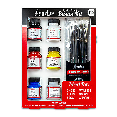 Angelus Acrylic Leather Paint – Basics Kit 