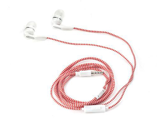 Kikkerland Chevron Earbuds  Red