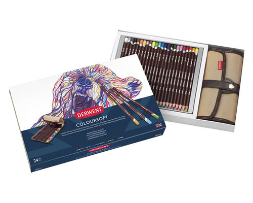 Derwent Colorsoft Wrap -  Set of 24 Pencils 