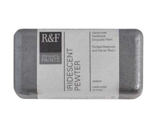 R&F Encaustic  40mL  Iridescent Pewter