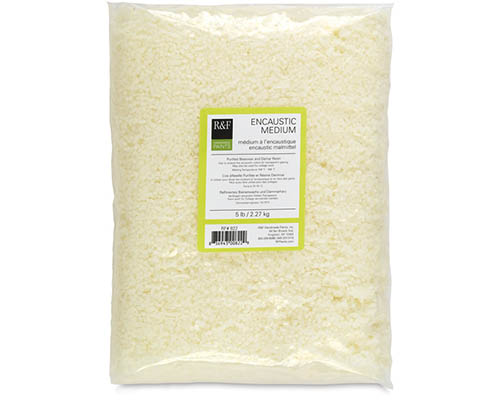 R&F Encaustic Medium  Purified Beeswax & Demar Resin Pellets  5lb.