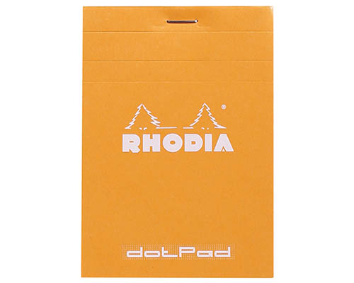 Rhodia Pad   Classic Orange  Dot  8.5 x 12cm