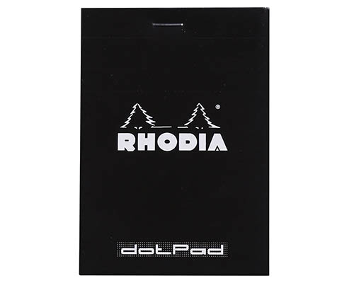 Rhodia Pad  Black  Dot   8.5 x 12 cm