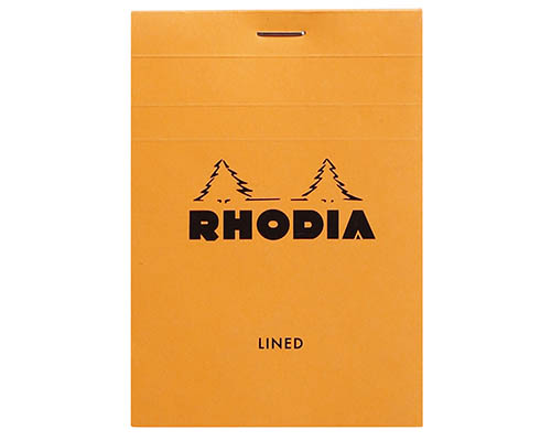 Rhodia Pad  – Classic Orange – Lined –  8.5 x 12 cm 