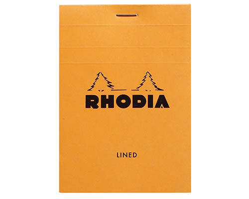 Rhodia Pad   Classic Orange  Lined   8.5 x 12 cm 