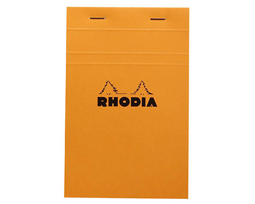 Rhodia Pad  Classic Orange  Lined  11 x 17 cm