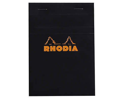 Rhodia Pad  Black  Grid  4.1 x 5.8 in.