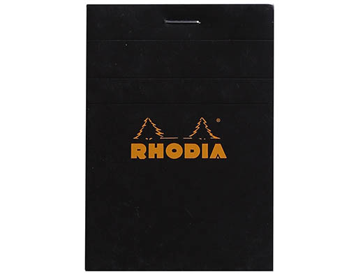 Rhodia Pad  Black  Grid  2.9 x 4.1 in.