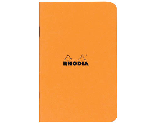 Rhodia Notebook  Classic Orange  Grid  7.5 x 12 cm