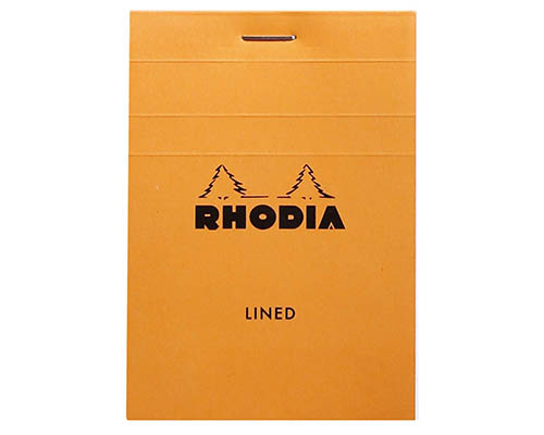 Rhodia Pad – Classic Orange – Lined –  5.8 x 8.3 in.