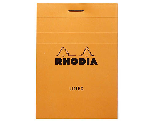 Rhodia Pad  Classic Orange  Lined   5.8 x 8.3 in.