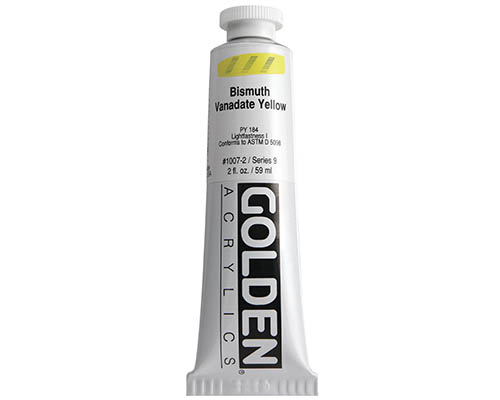 Golden Heavy Body Acrylics  2oz  Benzimidazolone Yellow Medium