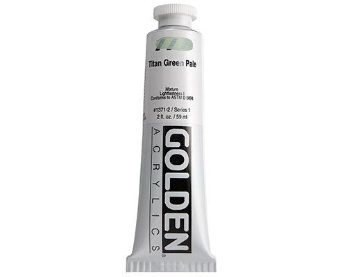 Golden Heavy Body Acrylics  2oz  Titan Green Pale