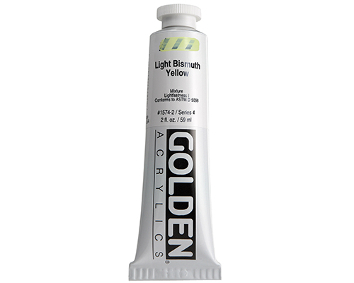 Golden Heavy Body Acrylics  2oz  Light Bismuth Yellow