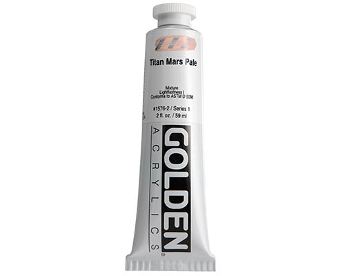 Golden Heavy Body Acrylics  2oz  Titan Mars Pale
