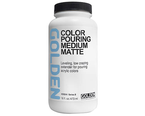 Golden Color Pouring Medium –Matte – 16oz