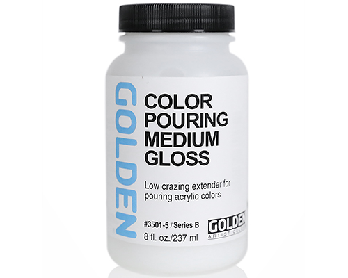 Golden Color Pouring Medium – Gloss – 8oz
