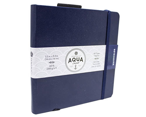 Pentalic Aqua Watercolor Journal  5.5 x 5.5 in.